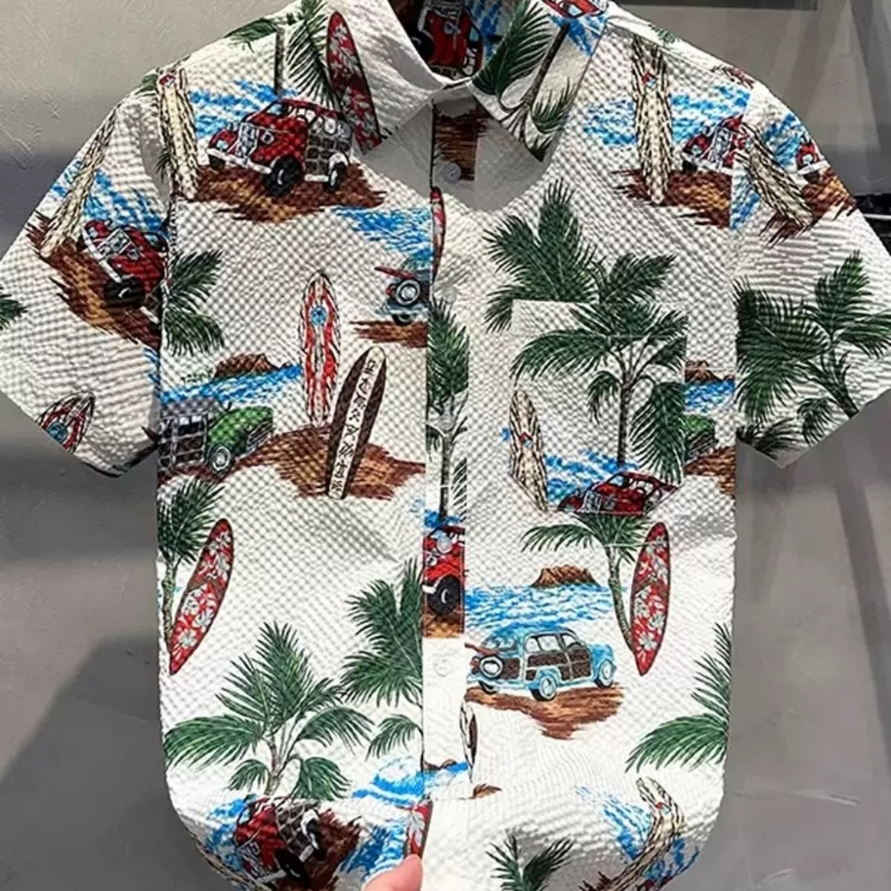 Vintage Surf Car Hawaiian Shirt